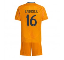 Real Madrid Endrick #16 Koszulka Wyjazdowa dzieci 2024-25 Krótki Rękaw (+ krótkie spodenki)